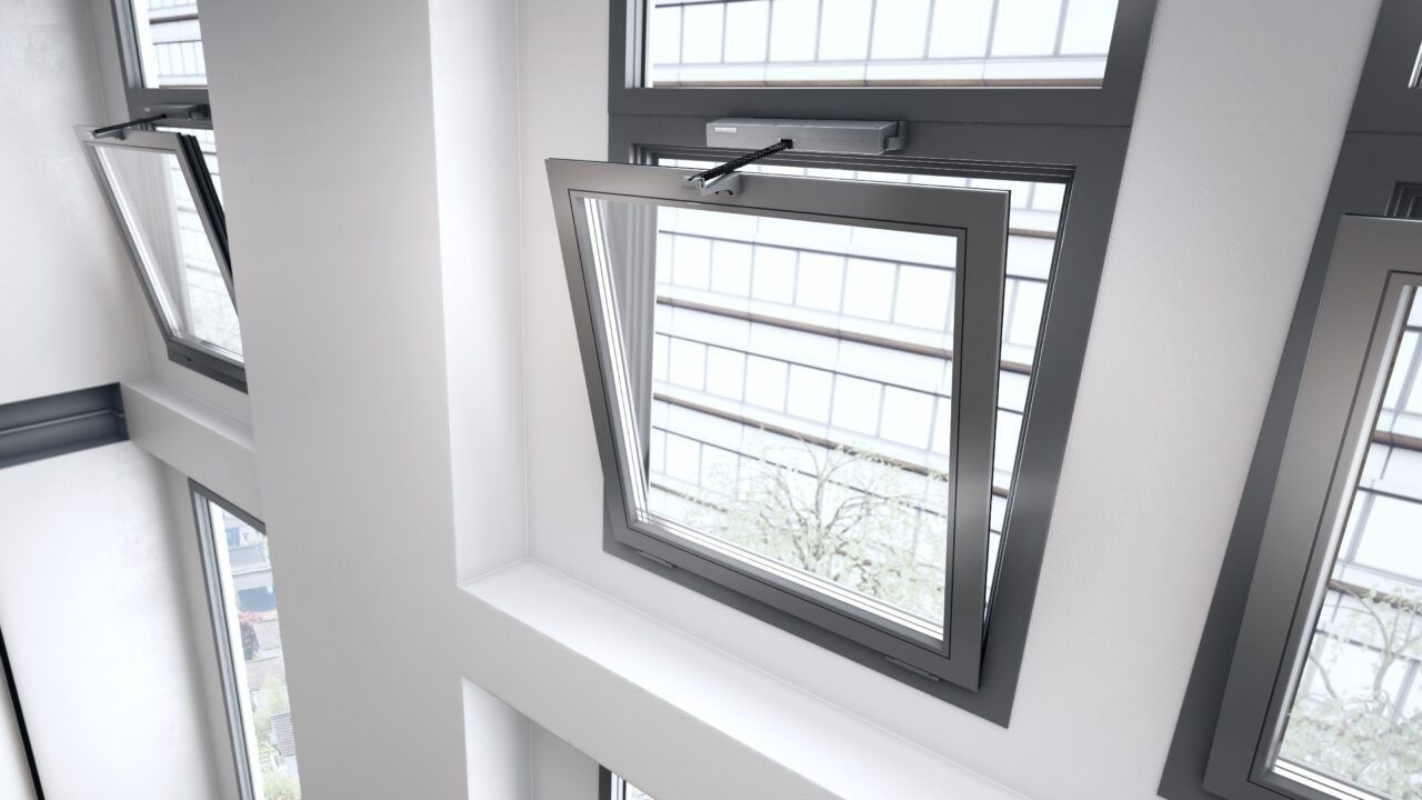 Откидные алюминиевые окна